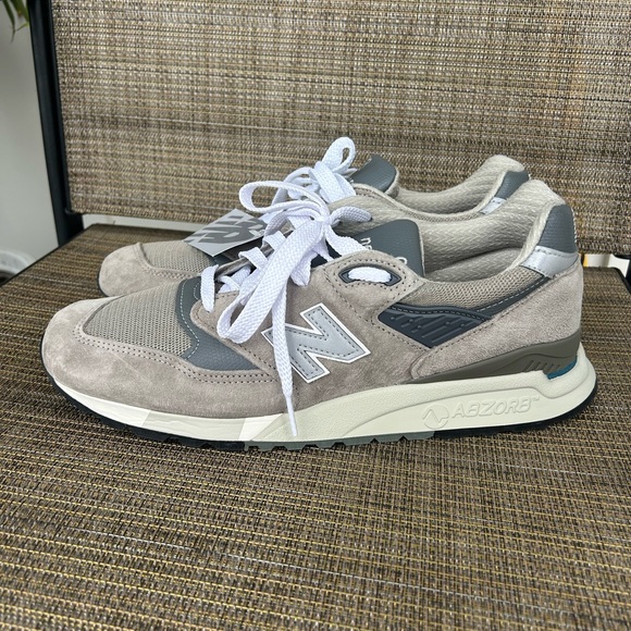 $200 Men New Balance Size 10.5 USA 998 Core Sneakers Running Shoes Grey U998GR - Picture 7 of 11
